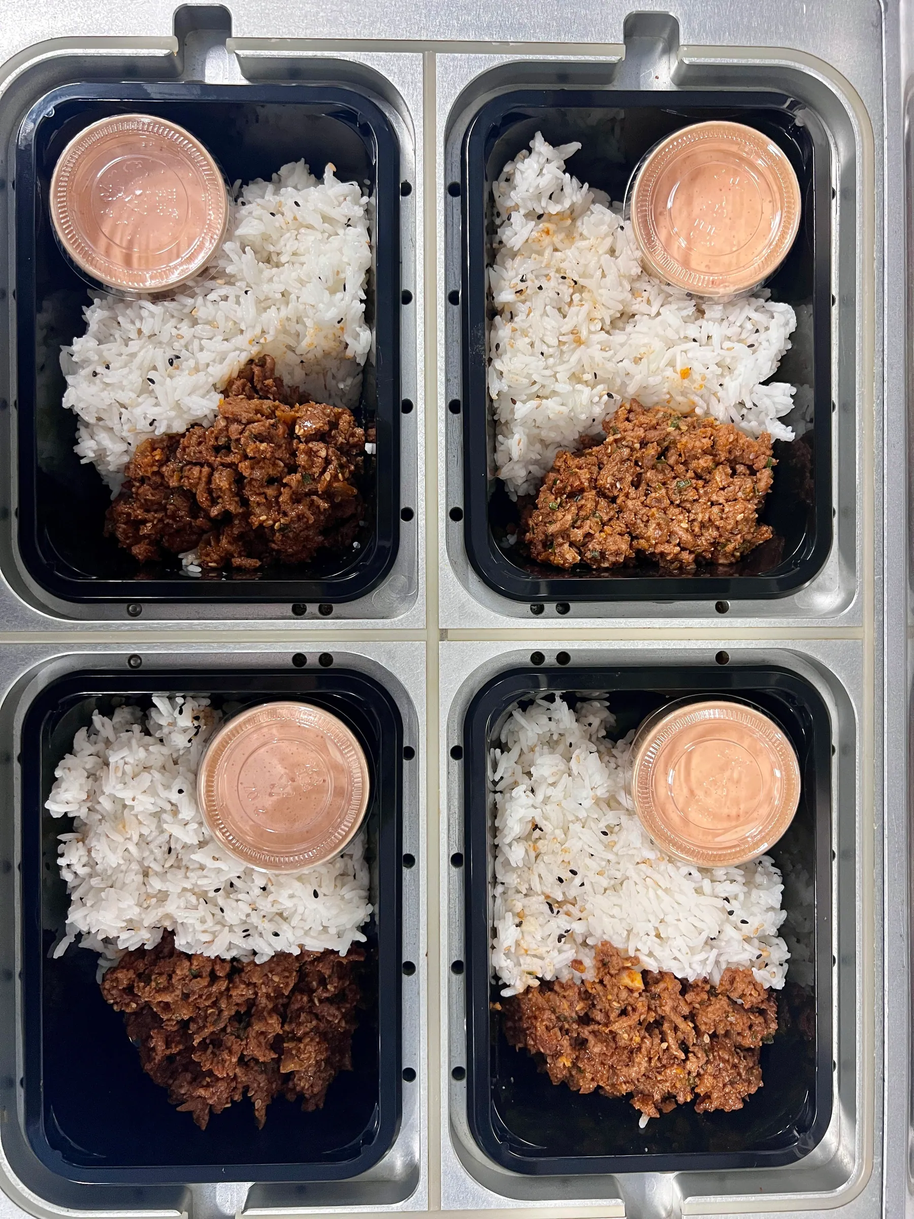 Rice and beef quad