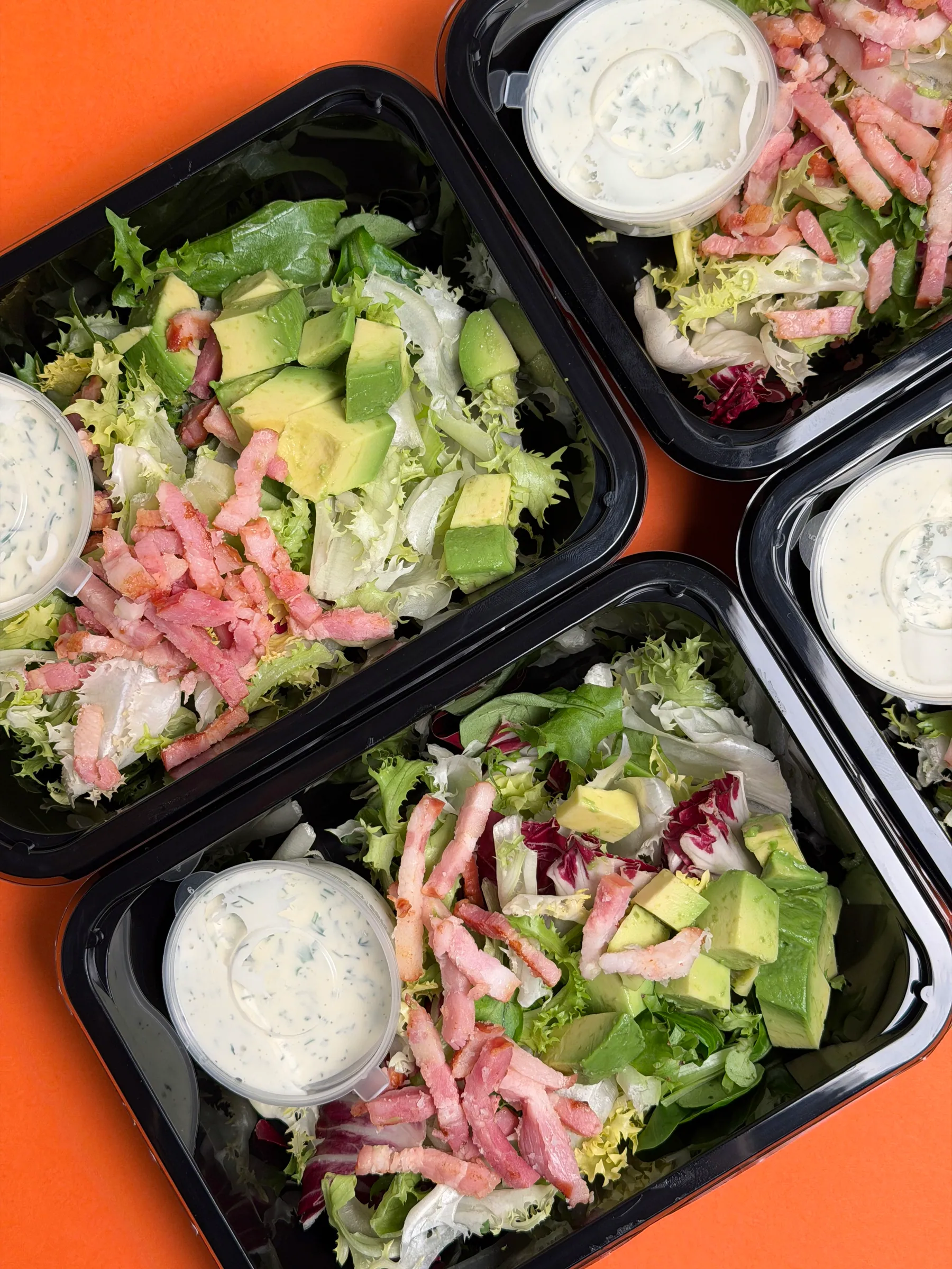 Bacon · avocado · greens