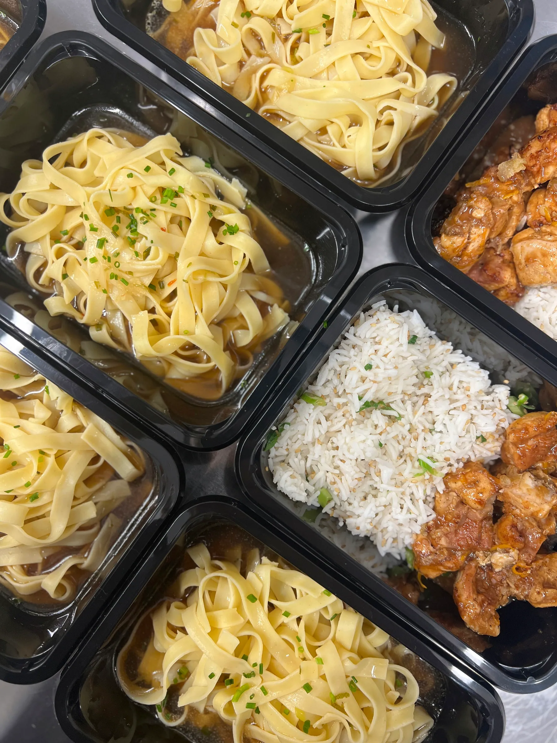 Noodles + rice