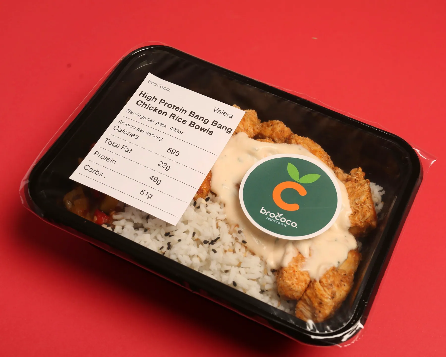 Bang bang chicken · rice